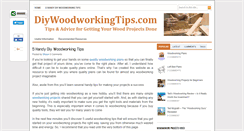 Desktop Screenshot of diywoodworkingtips.com