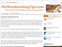 Tablet Screenshot of diywoodworkingtips.com